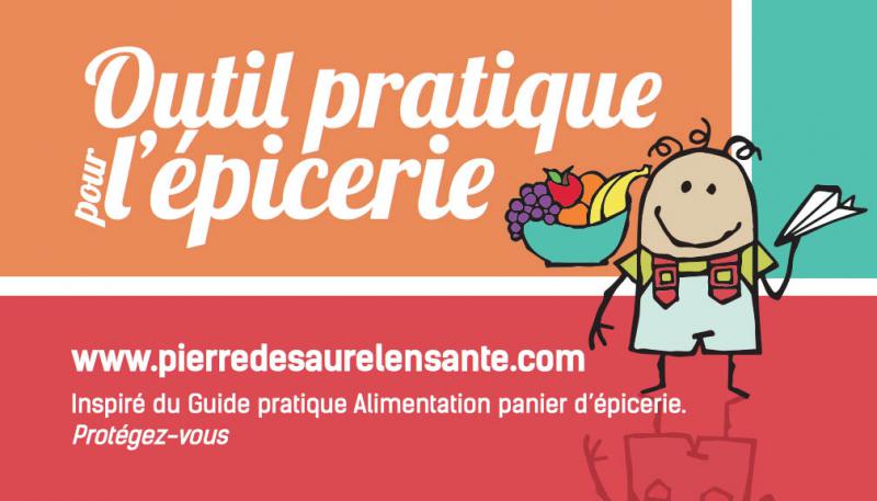 Outil pratique pour l'épicerie | Pierre-De Saurel en santé
